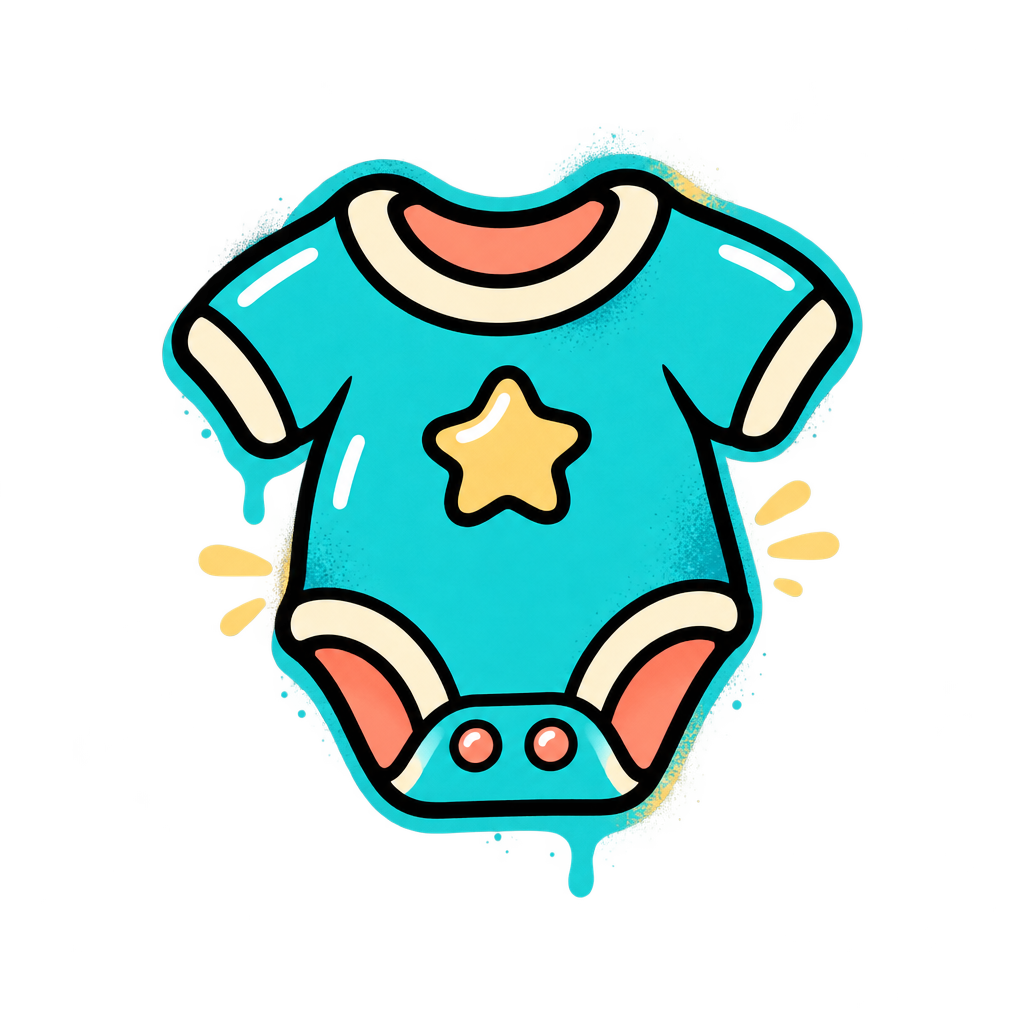 Kids Essentials graffiti icon