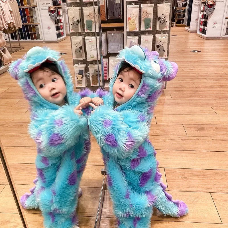 Animal Hooded Zip-Up Jumpsuit