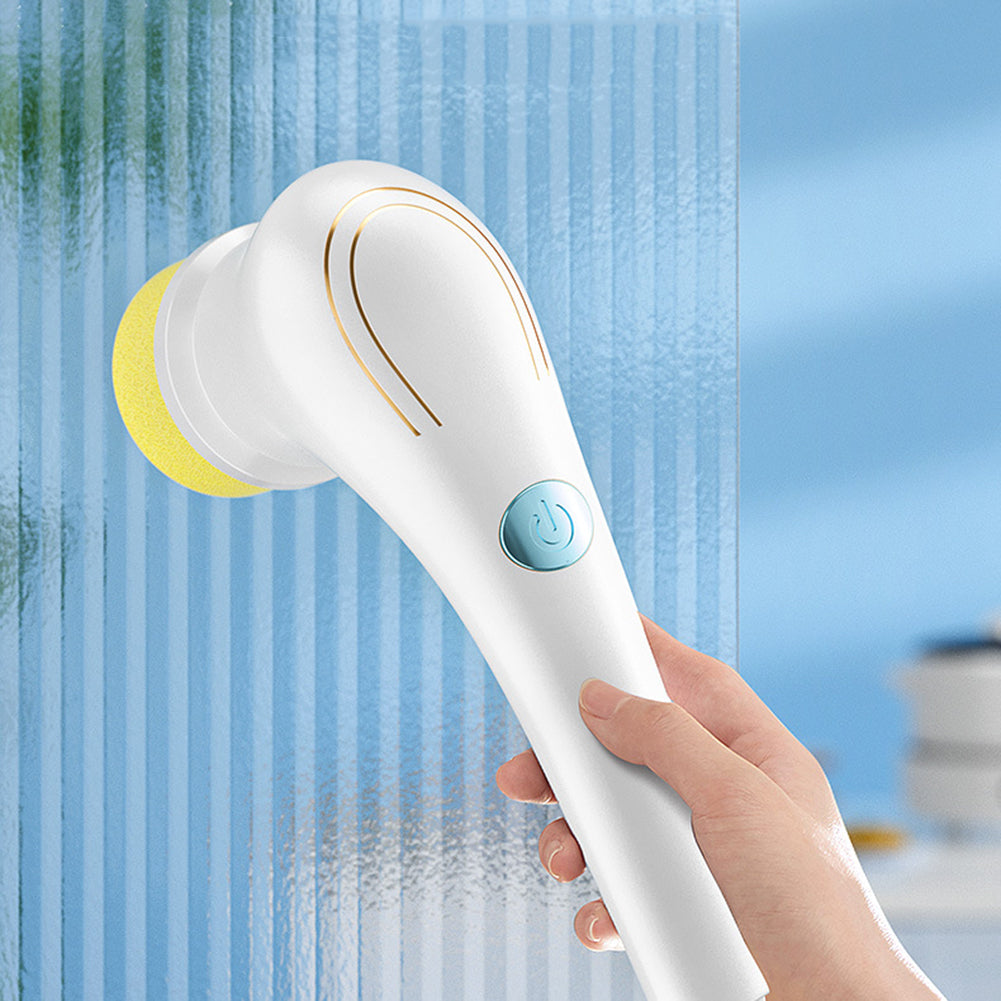 Electric Spin Scrubber – Cordless Cleaning Brush with 5 Heads