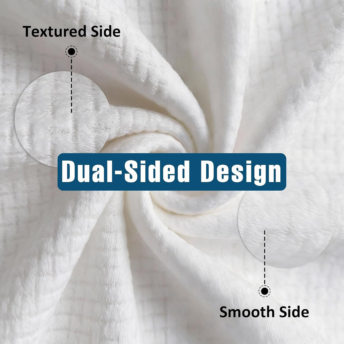Disposable Face Towels XL, Ultra Soft & Absorbent, 50 Count | 10" X 12", Sensitive Skin Friendly, Skin Soothing, Redness Care, Biodegradable, Facial Towels for Makeup Removal & Cleansing
