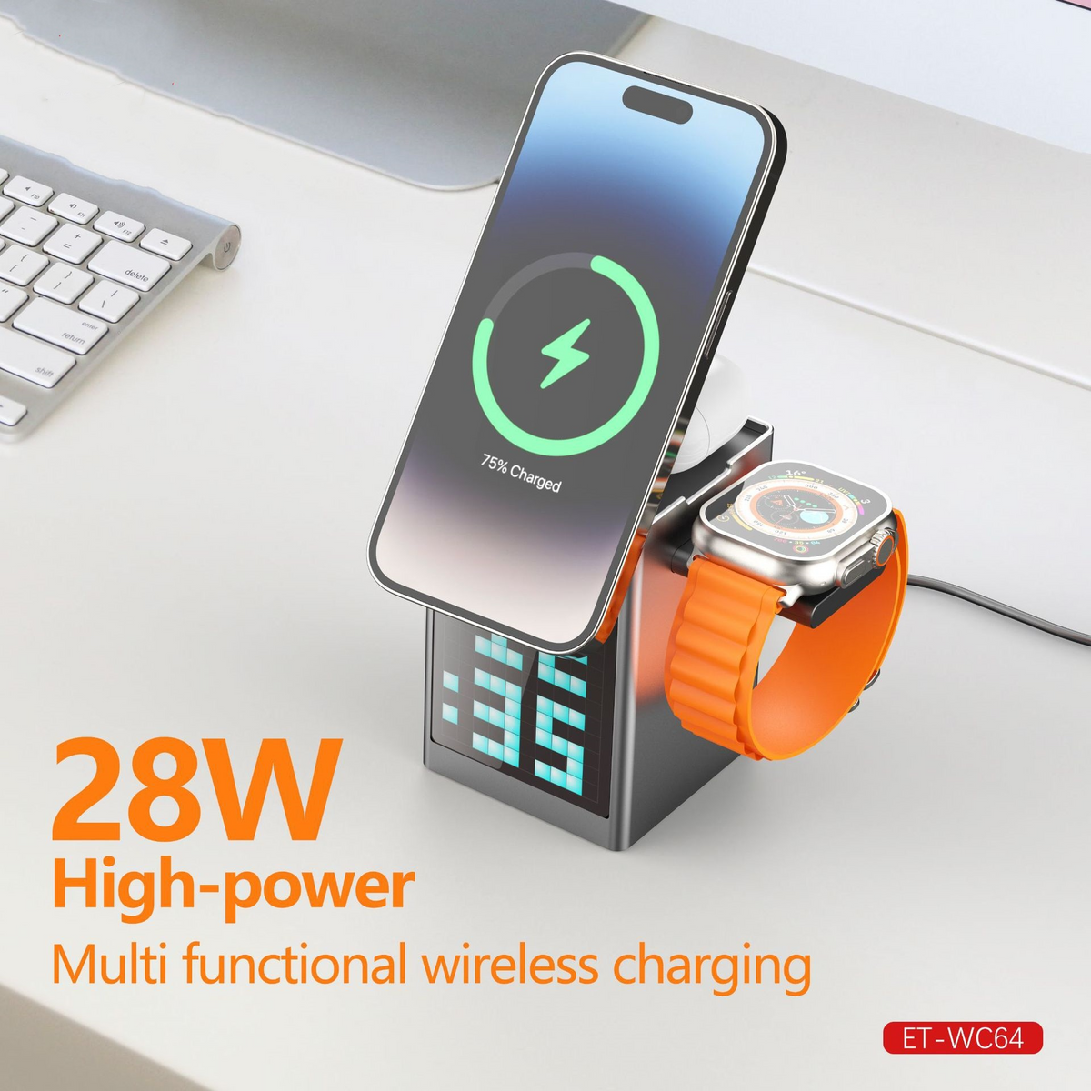 Multifunctional 5-in-1 Magnetic Wireless Charger