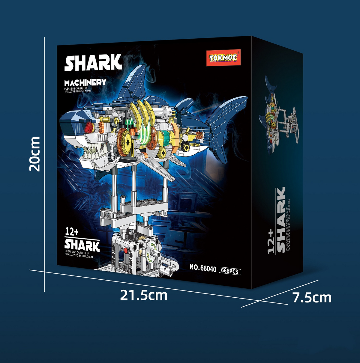 Mechanical Shark Building Set with Lights