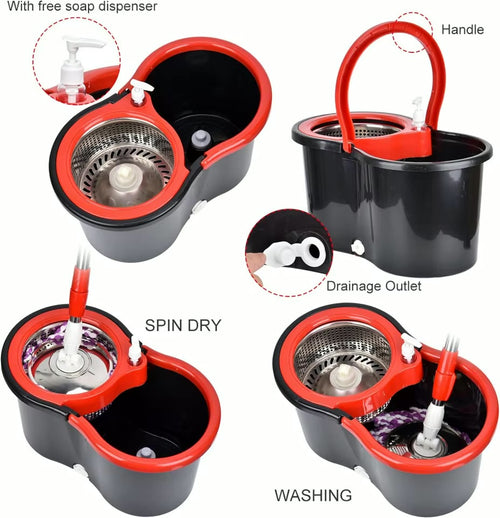 Spin Mop And Bucket Set