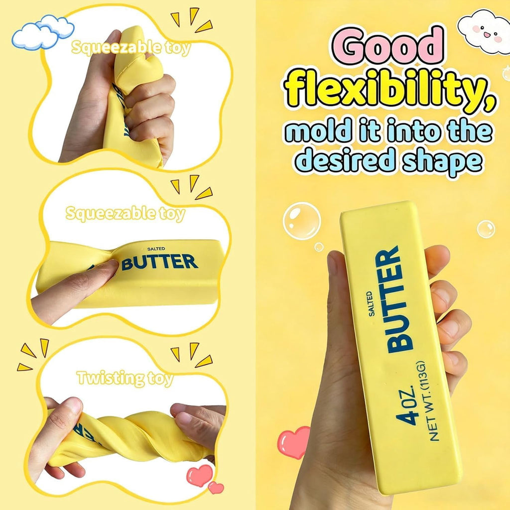 Butter Squish Toys, 1 Pack Taba Squish Toys, Stress Balls, Gifts