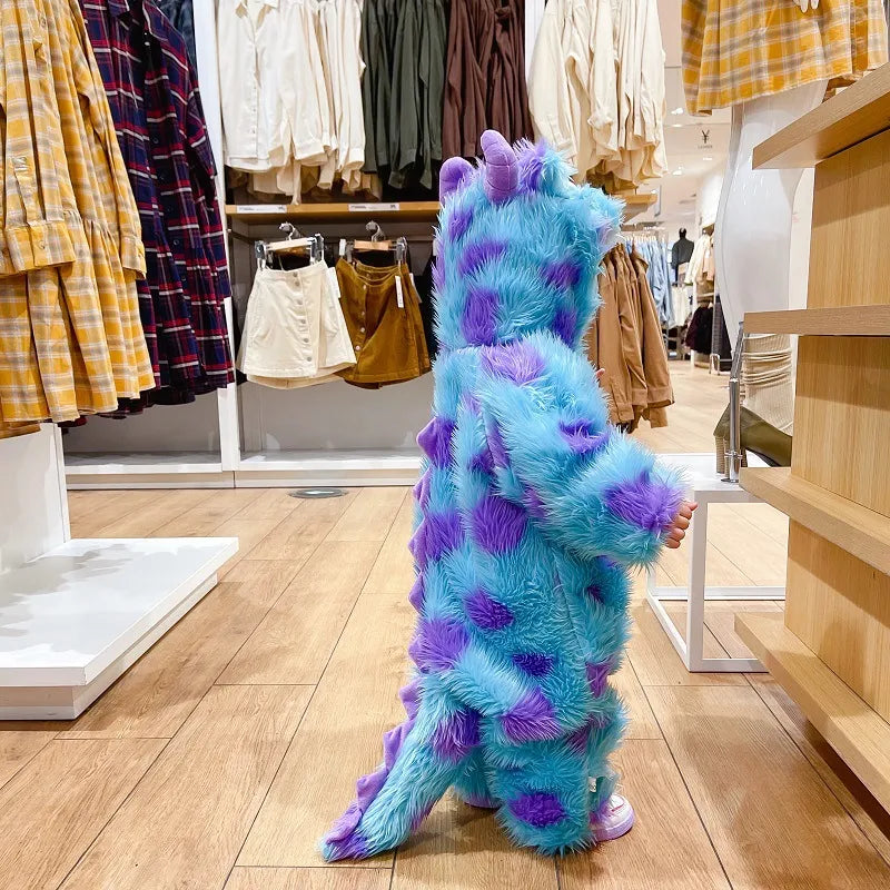 Animal Hooded Zip-Up Jumpsuit