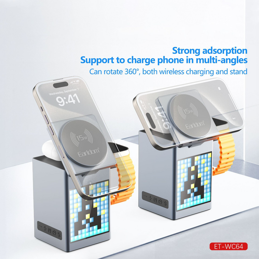 Multifunctional 5-in-1 Magnetic Wireless Charger