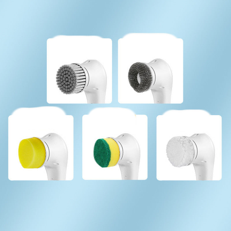 Electric Spin Scrubber – Cordless Cleaning Brush with 5 Heads