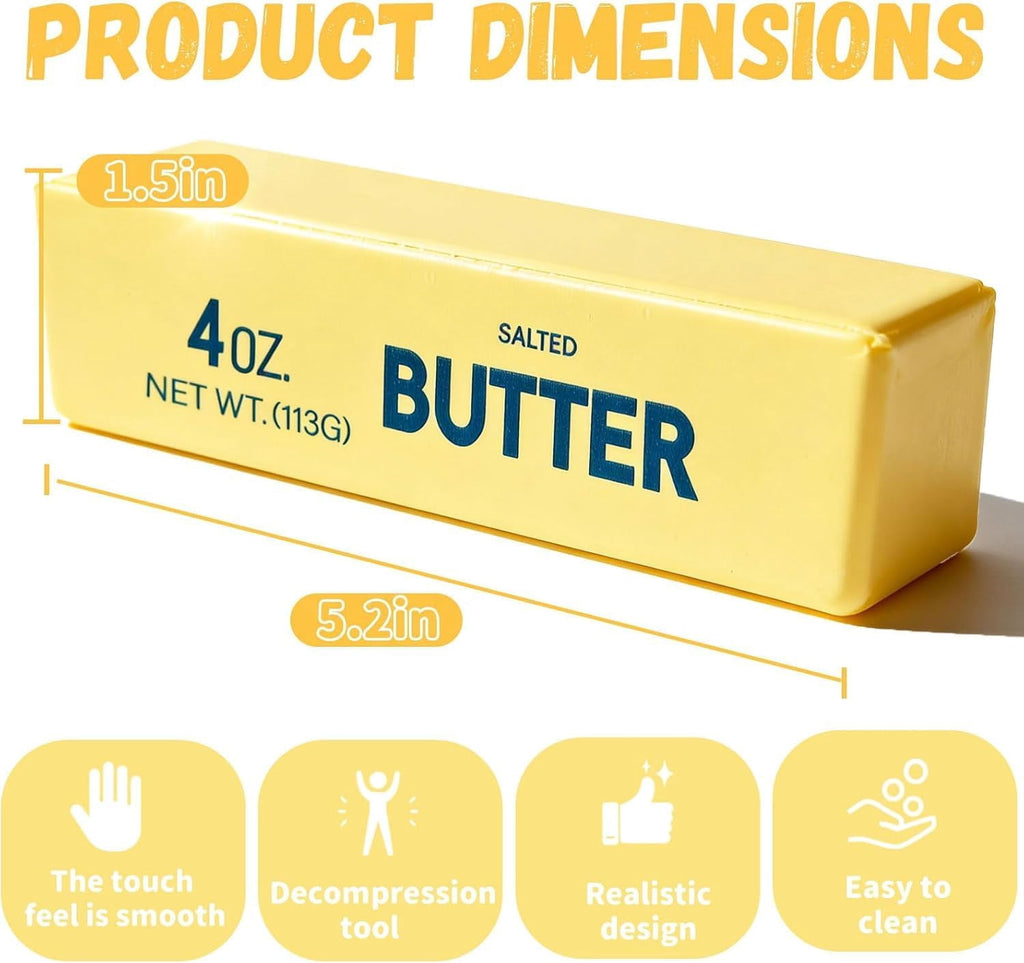 Butter Squish Toys, 1 Pack Taba Squish Toys, Stress Balls, Gifts
